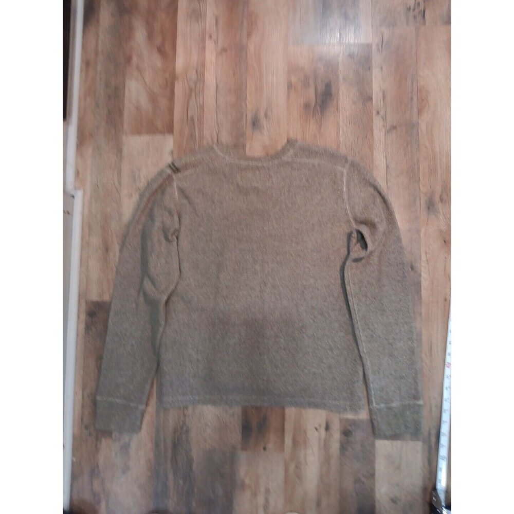 Vintage Abercrombie Fitch Sweater Mens MedBrown Gray Pullover V-Neck Casual Y2K - Picture 7 of 9